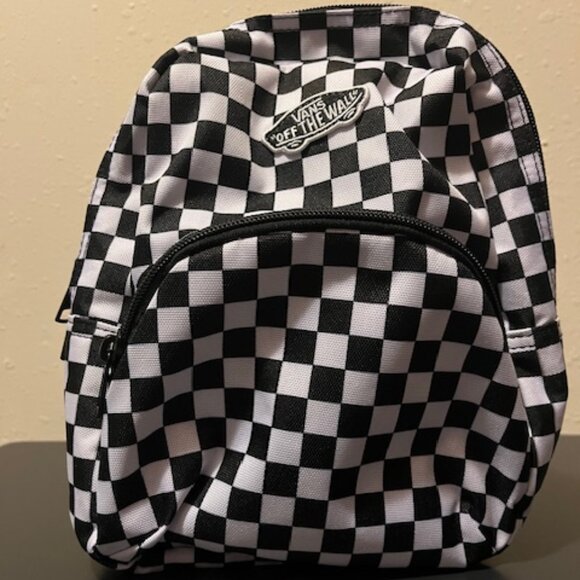 Vans Old Skool Black and White Checkered Mini Backpack Purse - Picture 1 of 10